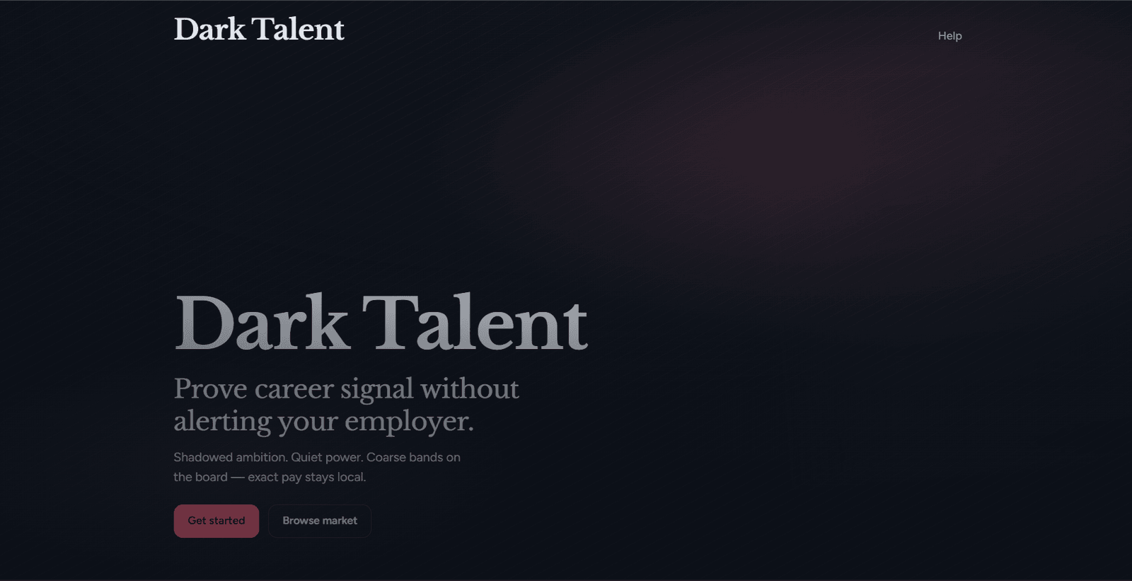 DarkTalent project preview